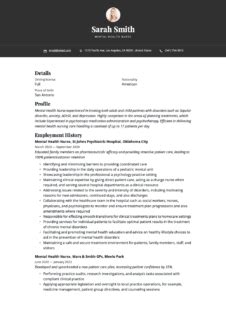 Mental Health Psychiatric Nurse Resume Examples Pdfs