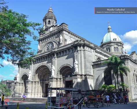 The Manila Cathedral In Intramuros Manila Metro Manila Philippines