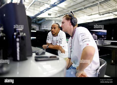 HAMILTON Lewis (gbr), Mercedes AMG F1 Team W15, portrait and SCHUMACHER ...