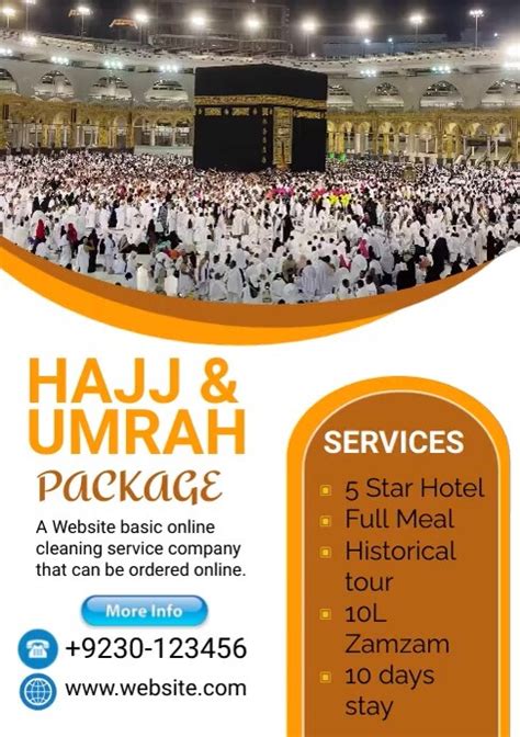 Hajj and UMRAH package 2023 Template | PosterMyWall