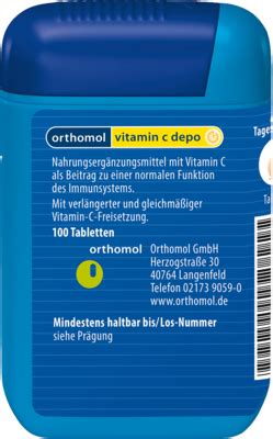 Orthomol Vitamin C Depot Vitamine Abwehr Erkältung Vitamine