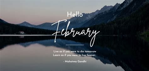 Hello February