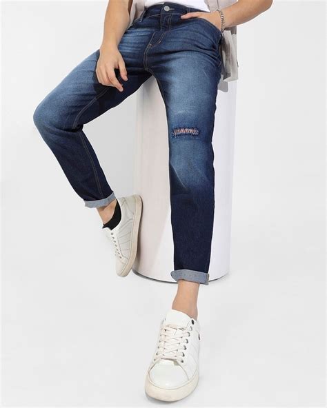 Buy Acid Washed Denim Jeans For Men