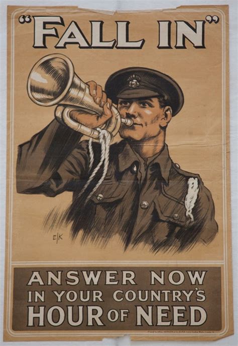 World War 1 Recruitment Poster Hill Siffkin Co I P A Ltd