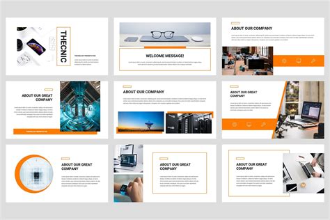Thecnic - Technology PowerPoint Template By StringLabs | TheHungryJPEG