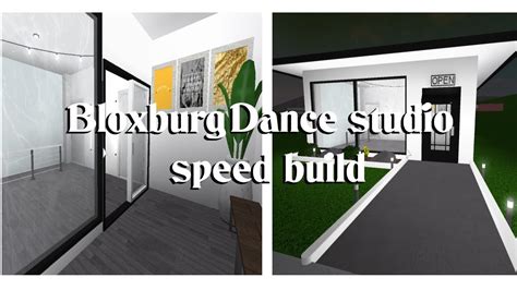 Bloxburg Dance Studio Speed Build Under K Youtube