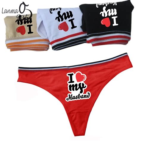 Sexy Funny Print Cotton Panties Hot Female Lovely Underwear Thongs Women G String Intimate G