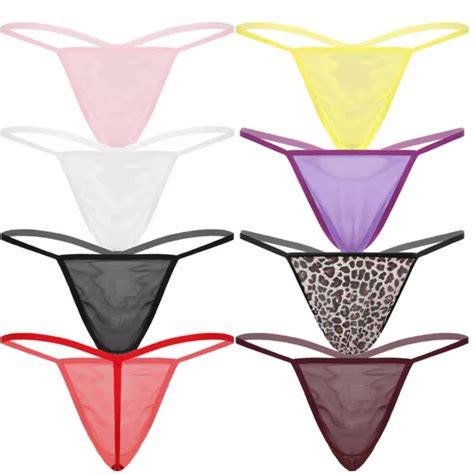 MENS MICRO BIKINI Briefs See Through Mesh G String Bulge Pouch Thongs Jockstrap PicClick AU