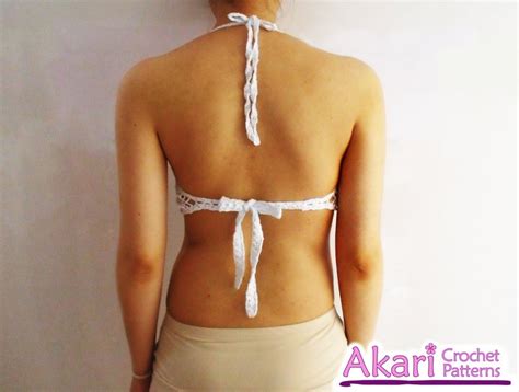 Crop Top Crochet Pattern Halter Bikini Top Sexy Lacy Crochet Top Bikini Pattern The