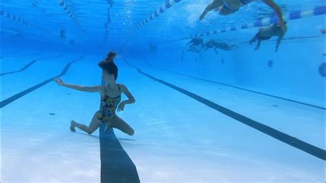 Carla Underwater Playing And Dancing Underwater Youtube