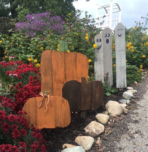 Set Of 3 Wooden Pumpkins Decor Wood Pumpkin Door Hanger Rustic Halloween Decor Reclaimed Pallet