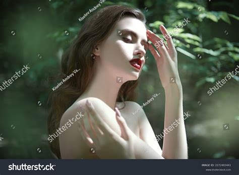 Forest Nymph Dryad Tender Beautiful Naked Stock Photo Shutterstock
