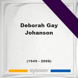 Deborah Gay Johanson Grave Sysoon