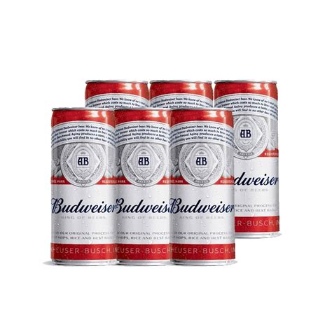 Bia Budweiser lon cao 6 x 330ml Đặt hàng Coop Online