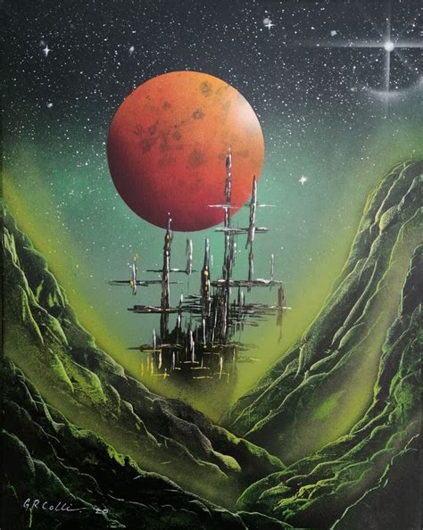 The Outpost Of Zandosa Spray Art Painting By Gary R Collins Spray