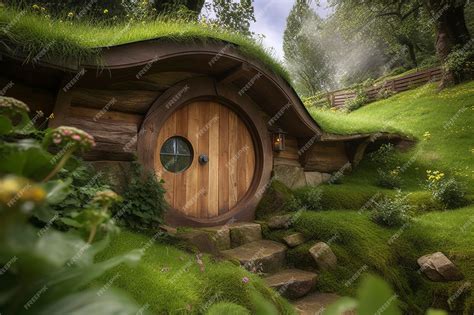 Premium Ai Image Concept Art Illustration Of Hobbit House Generate Ai