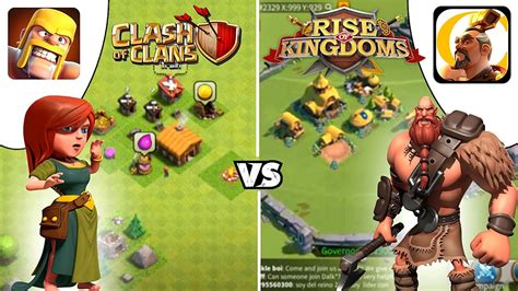 Clash Of Clans Vs Rise Of Kingdoms Lost Crusades Youtube