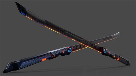 Scifi Katana Pbr Project 3D Model TurboSquid 1690889