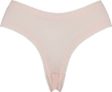 Hunkemöller Dames Lingerie Brazilian V shape Cali Roze maat XL bol