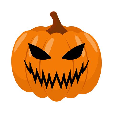 Halloween Pumpkin In Flat Style Vector Illustration 10224775 Vector