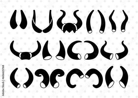 Devil Horn Silhouette Devil Horn Svg Animal Horns Svg Devil Horn