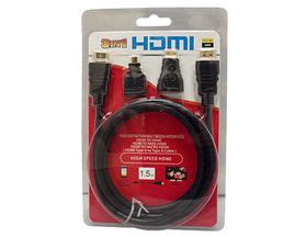 3 in 1 HDMI Full HD Cable with Mini & Micro Adaptors | Shop Today. Get it Tomorrow! | takealot.com