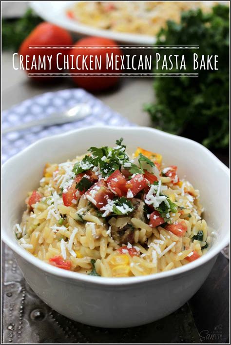 Creamy Chicken Mexican Pasta Bake 1 Dash Of Sanity