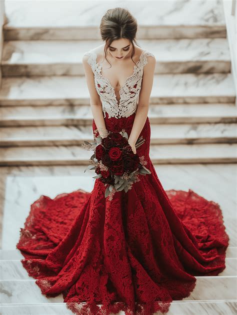 red wedding dresses 7