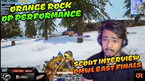 Orange Rock Scout Interview Amazing Performance By Indian Teams Pmwl