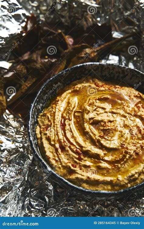 Eggplant Hummus Classic Hummus Makes With Baked On Roasted Eggplants