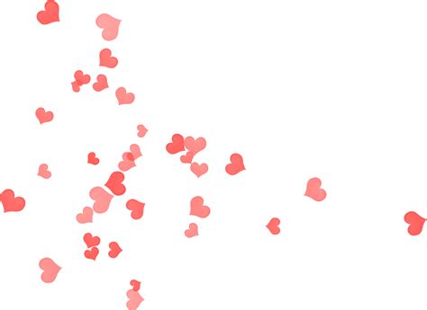 Invisible Background Falling Hearts Transparent Background Brolopi