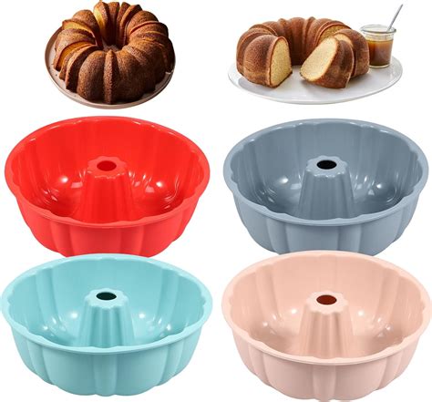 Gyty Pack Silicone Bundt Cake Pan Inch Silicone Cake Molds