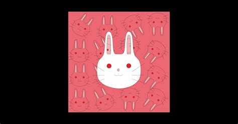 Cute Bunny Head Bunny Sticker Teepublic