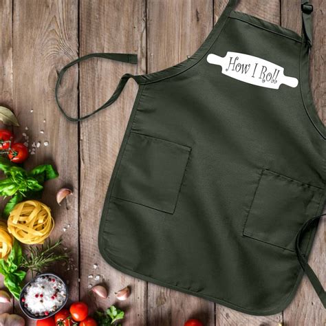 roll apron kitchen love apron family cook apron cooking lover