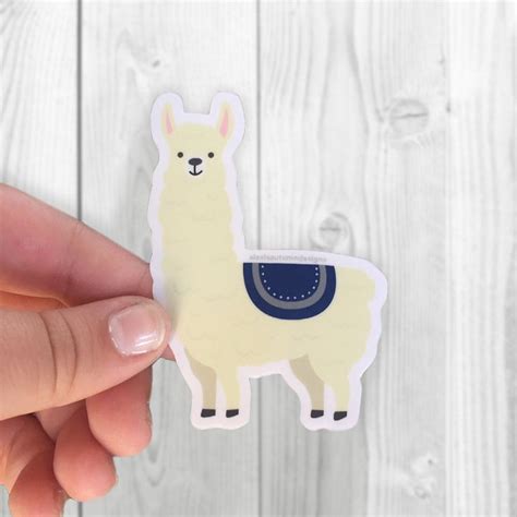 Llama Sticker Waterproof Llama Sticker Peru Llama Sticker Alpaca