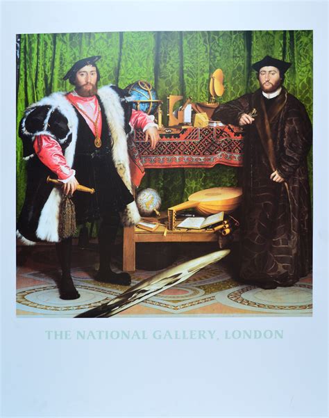 Hans Holbein The Ambassadors Poster Kunstdruck Bei Germanposters De