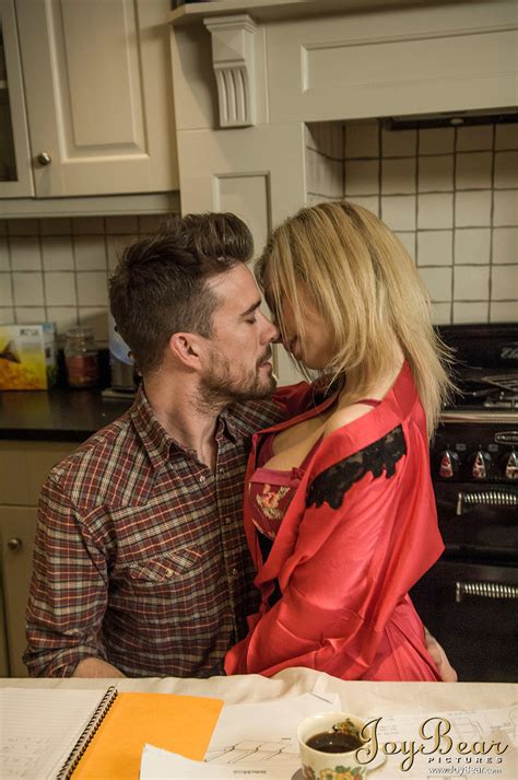 Blond Wife Chessie Kay Turns Her Man S Attention To Sex In Hot Lingerie Robe CoedCherry