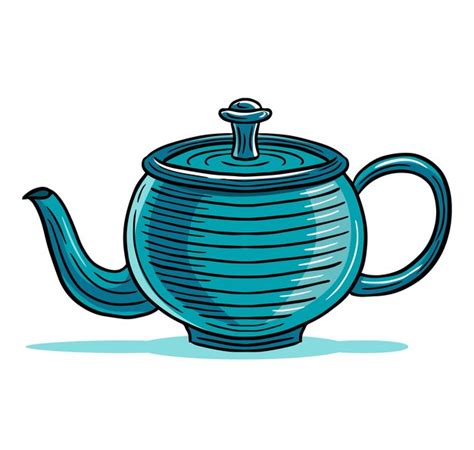 Bule De Cha Desenho - Bule de chá desenhado à mão gravado esboço de desenho vetor | Vetor Premium