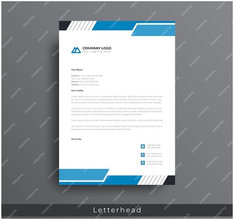 premium vector letterhead design professional modern corporate
