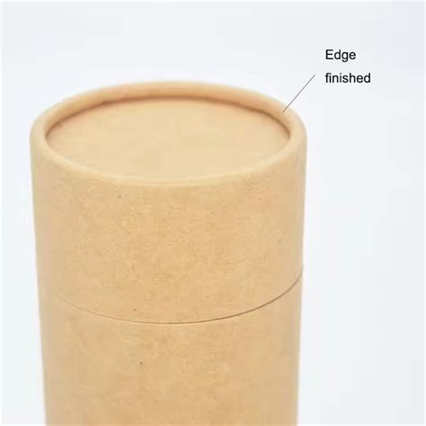 Supply Biodegradable Eco Friendly Food Grade Kraft Tea Cylinder Paper Tube Box Wholesale Factory