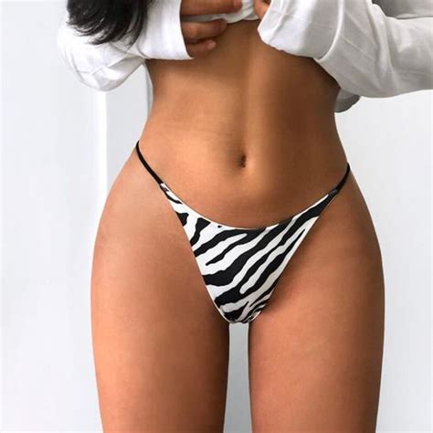 Culotte Slip Coton G String L Opard Femmes Culottes Sexy Slips String Taille Basse T Back Bikini