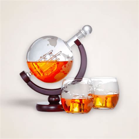 Carafe Whisky Globe Originale Avec Verres Le Journal Du Whisky