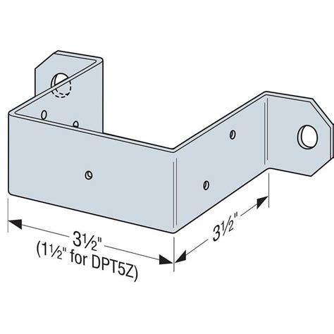 Simpson Strong Tie 4x4 Deck Post Tie Dpt7z Hardwares Online Store