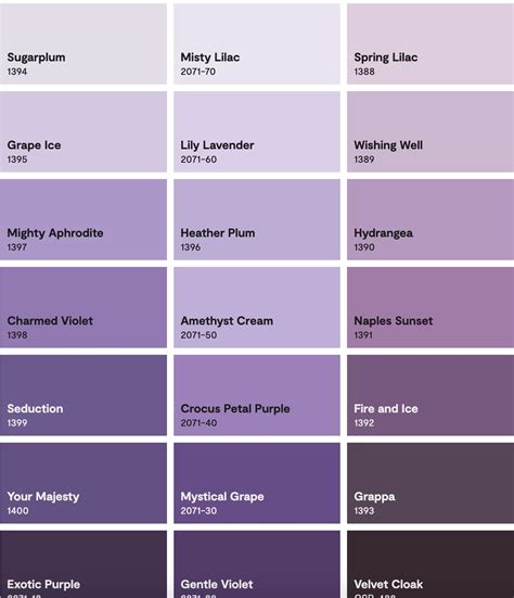 purple color tones purple colour shades  wall paint colours