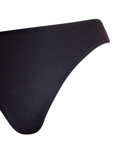 F F F F BLACK Low Rise Bikini Knickers Size 10 To 12
