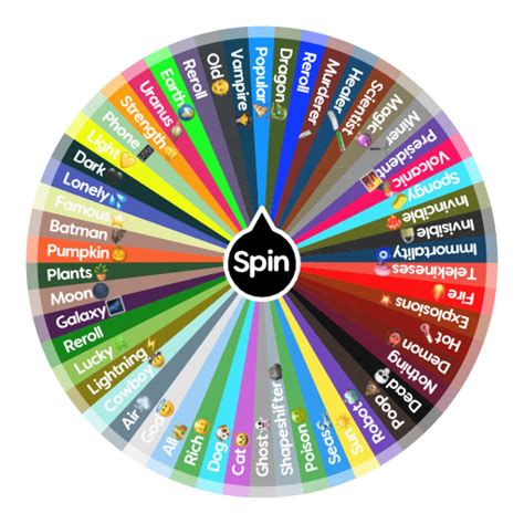 Powers | Spin The Wheel App