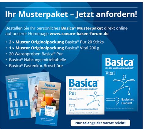 Basica Musterpaket Anfordern S Ure Basen Forum