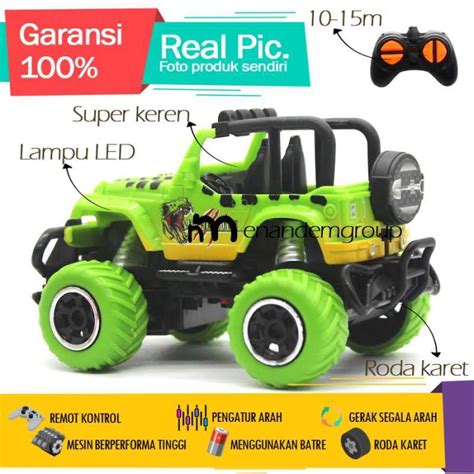 Jual Mainan Mobil Jeep Remot Kontrol Rc Offroad Monster Truk Star