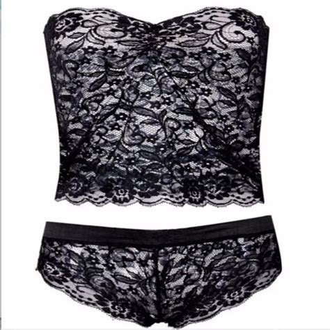 Erotische Lingerie Set Van Zwart Kant Boxer Met Een Buster Beha Sexy Maat M Bol