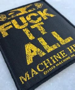 Écusson officiel Fuck it All de Machine Head Steamretro